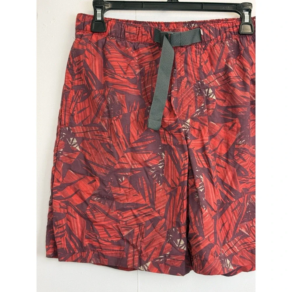 Columbia‎ PFG Swim Trunks Men S Red Print Water Bored Shorts 8